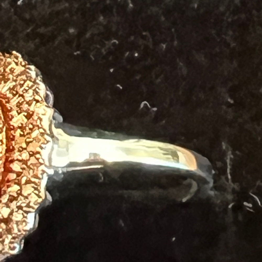 Champagne Diamond Sterling Silver Ring - Picture 7 of 11